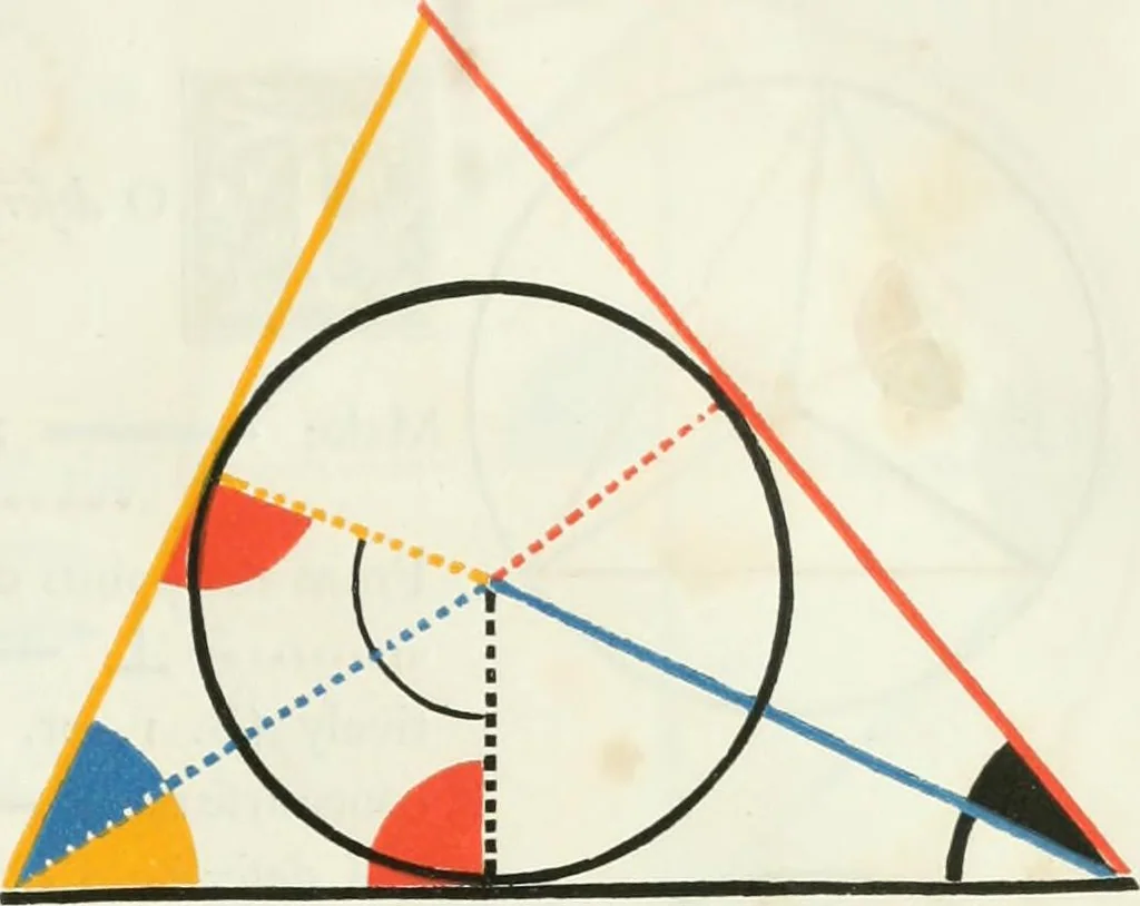 An illustration from The first six books of the elements of Euclid, in which coloured diagrams and symbols are used instead of letters for the greater ease of learners, 1847, leaf 162