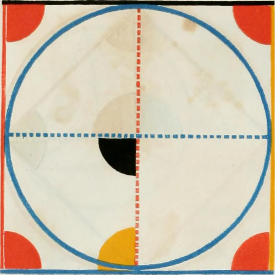 An illustration from The first six books of the elements of Euclid, in which coloured diagrams and symbols are used instead of letters for the greater ease of learners, 1847, leaf 165
