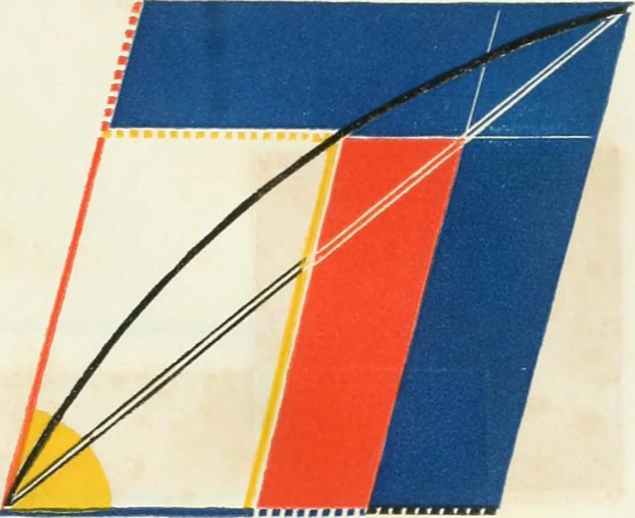 An illustration from The first six books of the elements of Euclid, in which coloured diagrams and symbols are used instead of letters for the greater ease of learners, 1847, leaf 286