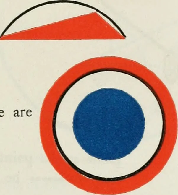 An illustration from The first six books of the Elements of Euclid, in which coloured diagrams and symbols are used instead of letters .., 1847, leaf 105