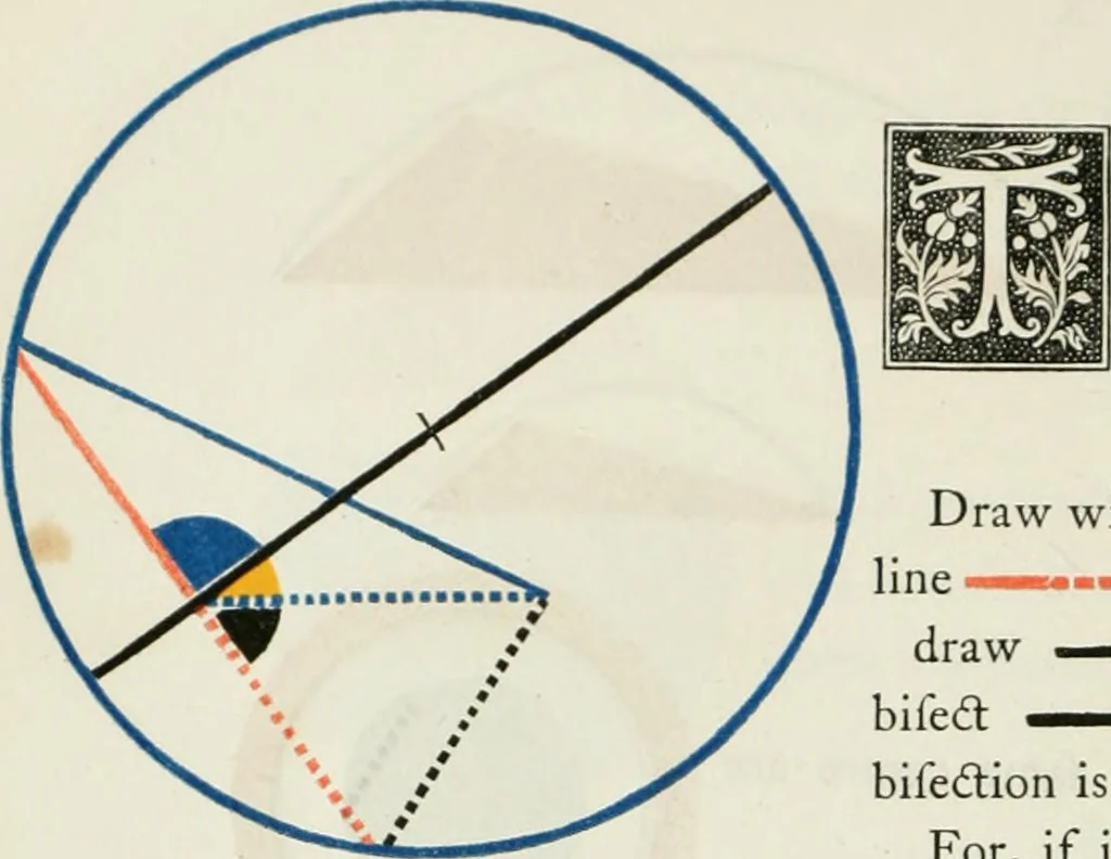 An illustration from The first six books of the Elements of Euclid, in which coloured diagrams and symbols are used instead of letters .., 1847, leaf 106
