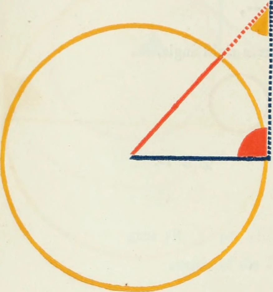 An illustration from The first six books of the Elements of Euclid, in which coloured diagrams and symbols are used instead of letters .., 1847, leaf 132