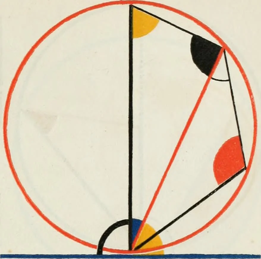 An illustration from The first six books of the Elements of Euclid, in which coloured diagrams and symbols are used instead of letters .., 1847, leaf 149