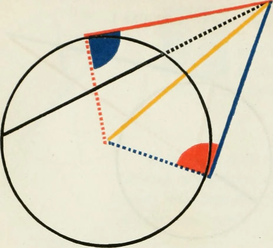 An illustration from The first six books of the Elements of Euclid, in which coloured diagrams and symbols are used instead of letters .., 1847, leaf 154