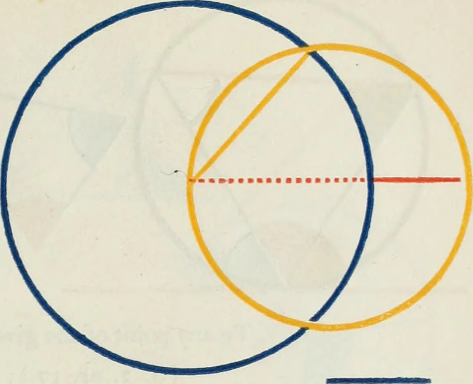 An illustration from The first six books of the Elements of Euclid, in which coloured diagrams and symbols are used instead of letters .., 1847, leaf 157