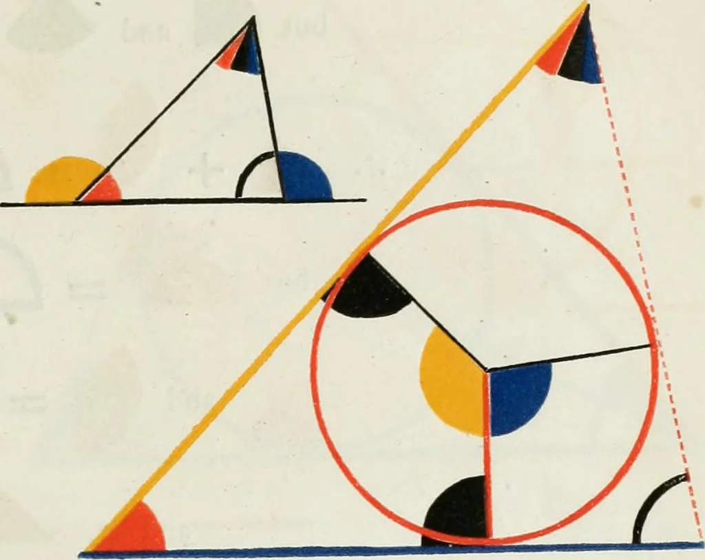 An illustration from The first six books of the Elements of Euclid, in which coloured diagrams and symbols are used instead of letters .., 1847, leaf 159