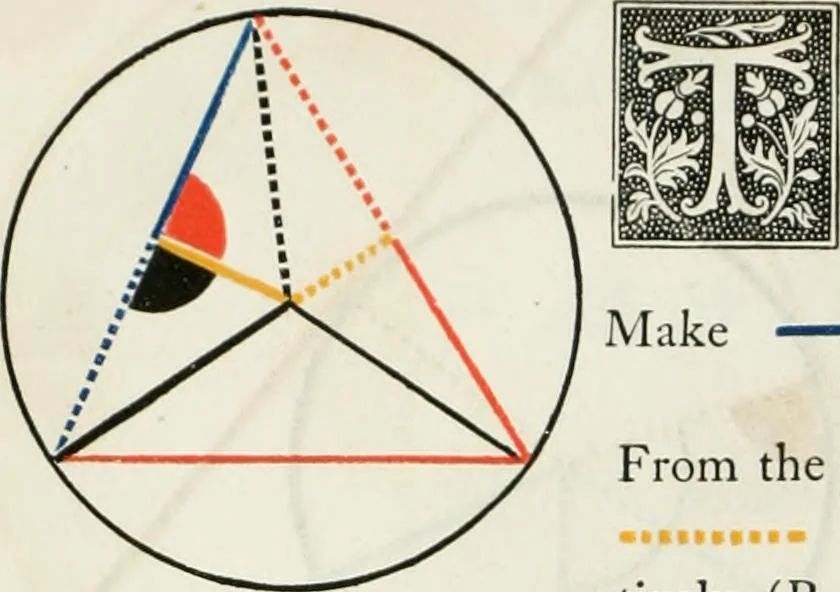 An illustration from The first six books of the Elements of Euclid, in which coloured diagrams and symbols are used instead of letters .., 1847, leaf 162