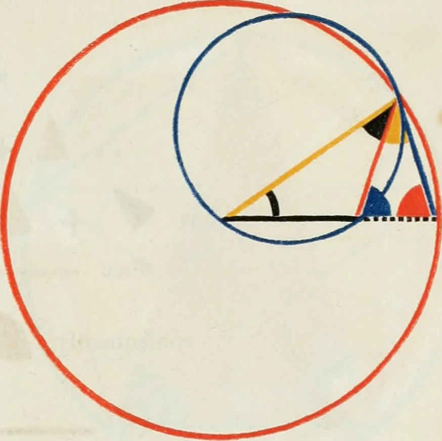 An illustration from The first six books of the Elements of Euclid, in which coloured diagrams and symbols are used instead of letters .., 1847, leaf 167