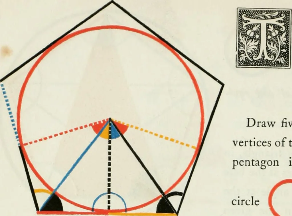 An illustration from The first six books of the Elements of Euclid, in which coloured diagrams and symbols are used instead of letters .., 1847, leaf 170