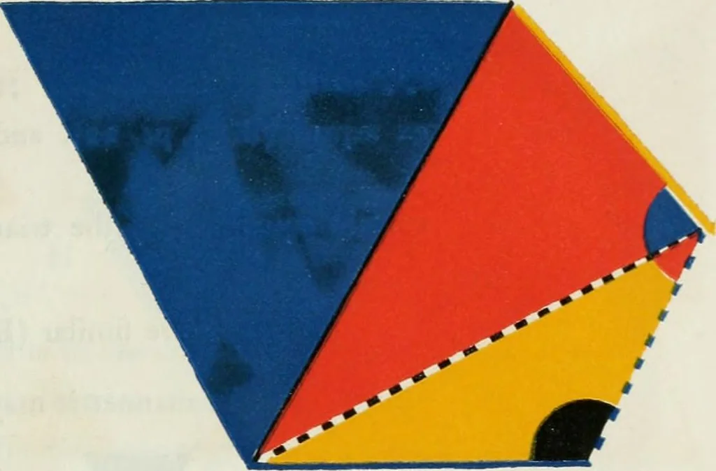 An illustration from The first six books of the Elements of Euclid, in which coloured diagrams and symbols are used instead of letters .., 1847, leaf 275