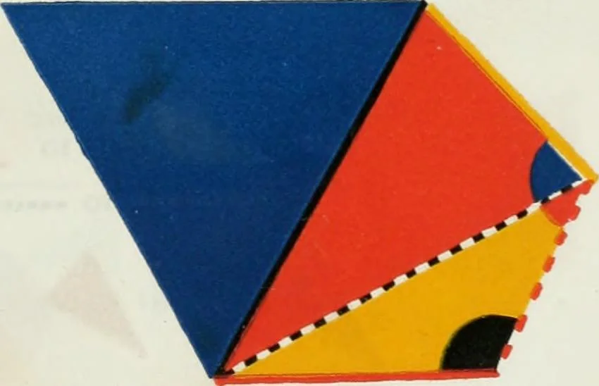 An illustration from The first six books of the Elements of Euclid, in which coloured diagrams and symbols are used instead of letters .., 1847, leaf 275