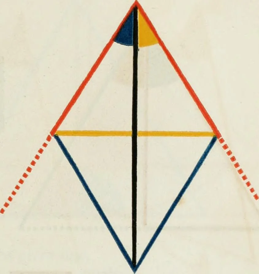 An illustration from The first six books of the Elements of Euclid, in which coloured diagrams and symbols are used instead of letters .., 1847, leaf 41