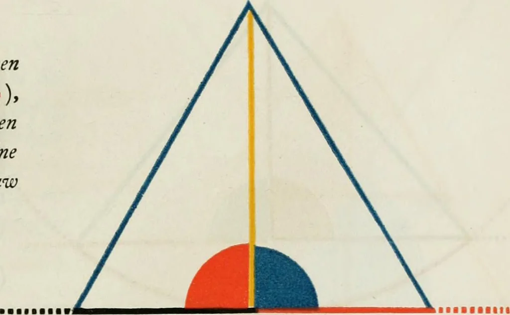 An illustration from The first six books of the Elements of Euclid, in which coloured diagrams and symbols are used instead of letters .., 1847, leaf 43