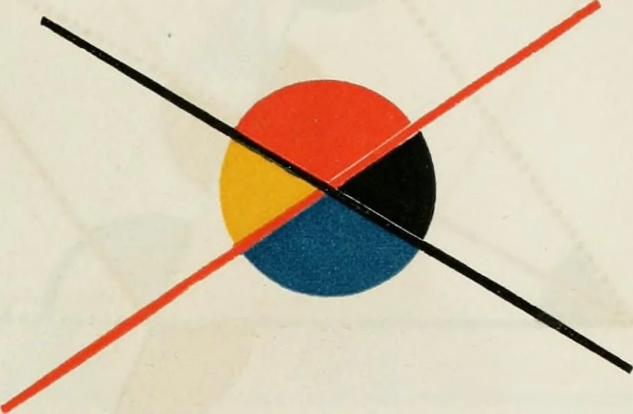 An illustration from The first six books of the Elements of Euclid, in which coloured diagrams and symbols are used instead of letters .., 1847, leaf 47