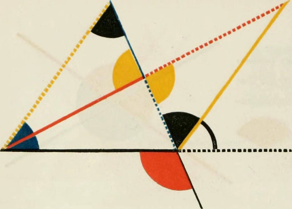An illustration from The first six books of the Elements of Euclid, in which coloured diagrams and symbols are used instead of letters .., 1847, leaf 48