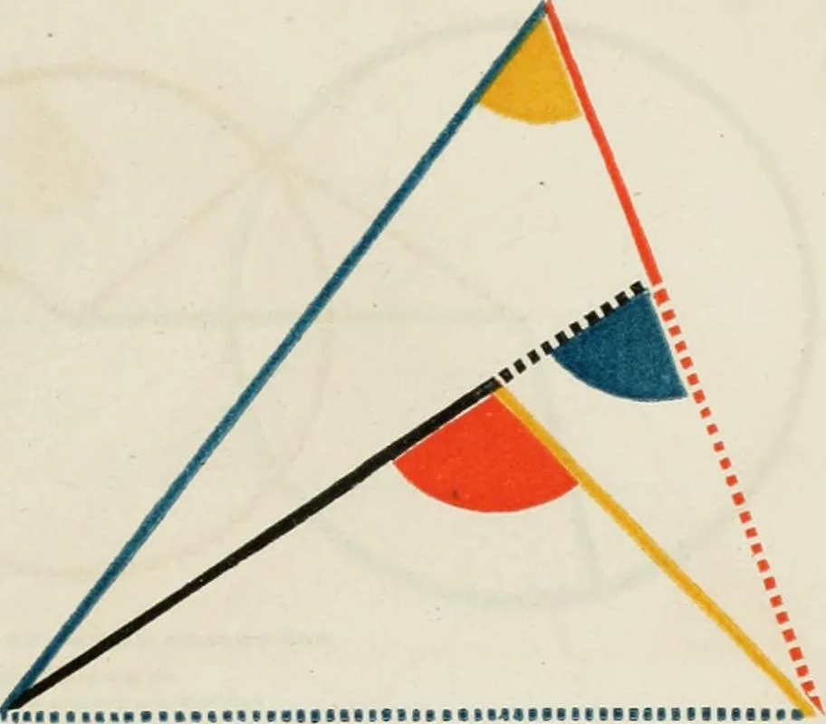 An illustration from The first six books of the Elements of Euclid, in which coloured diagrams and symbols are used instead of letters .., 1847, leaf 53