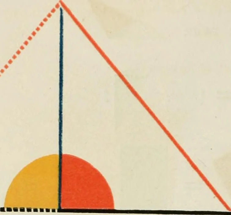 An illustration from The first six books of the Elements of Euclid, in which coloured diagrams and symbols are used instead of letters .., 1847, leaf 82