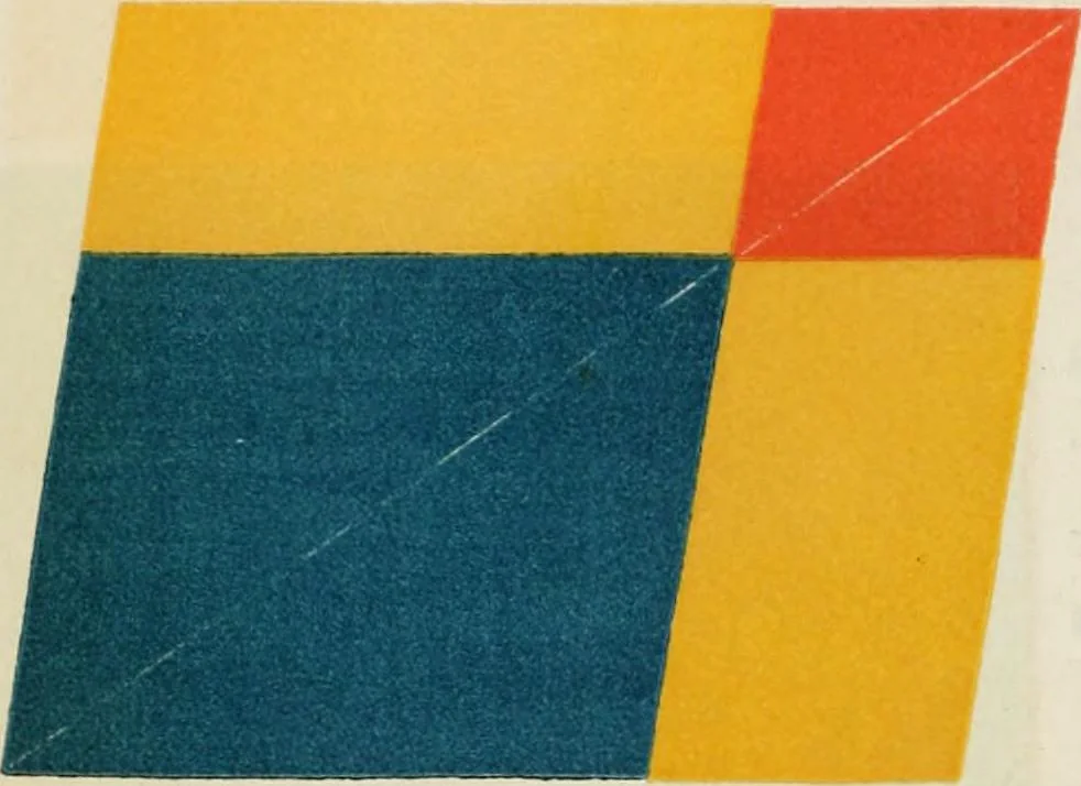 An illustration from The first six books of the Elements of Euclid, in which coloured diagrams and symbols are used instead of letters .., 1847, leaf 84