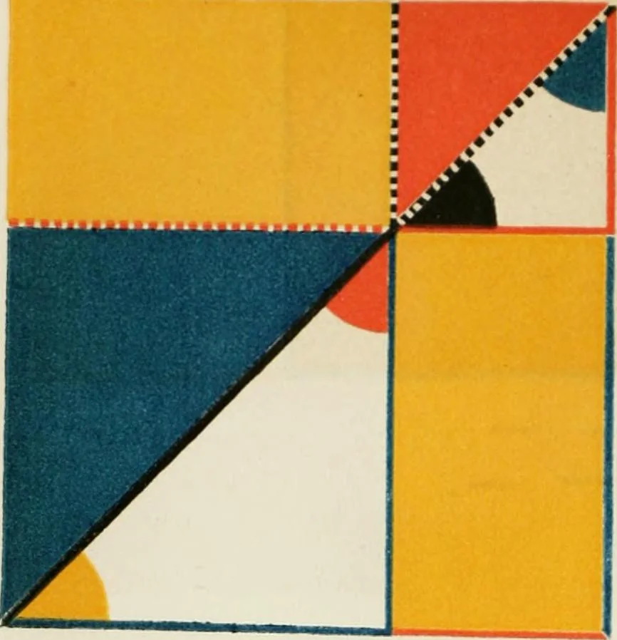 An illustration from The first six books of the Elements of Euclid, in which coloured diagrams and symbols are used instead of letters .., 1847, leaf 88