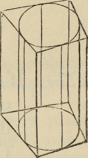 An illustration from The first six books of the elements of Euclid : with a commentary and geometrical exercises ; to which are annexed a treatise on solid geometry, and short essays on ancient geometrical analysis, and the theory of transversals, 1861, leaf 297