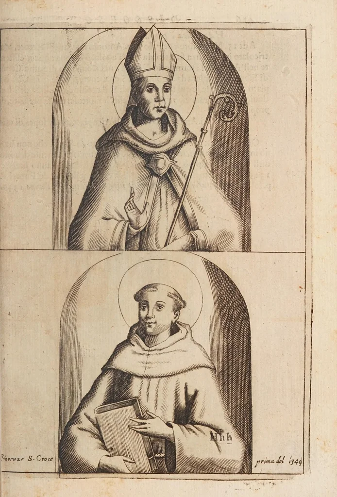 An illustration from Fiume del terrestre paradiso : diuiso in quattro capi, o discorsi / trattato difensivo del sig. dottor don Niccolò Catalano da Santo Mauro ; oue si ragguaglia il mondo nella verità dell'antica forma d'habito de' frati minori istituita da S. Francesco ; dato alle stampe dal P. M. Giulio Antonio Catalano da S. Mauro ..., 1652, leaf 471