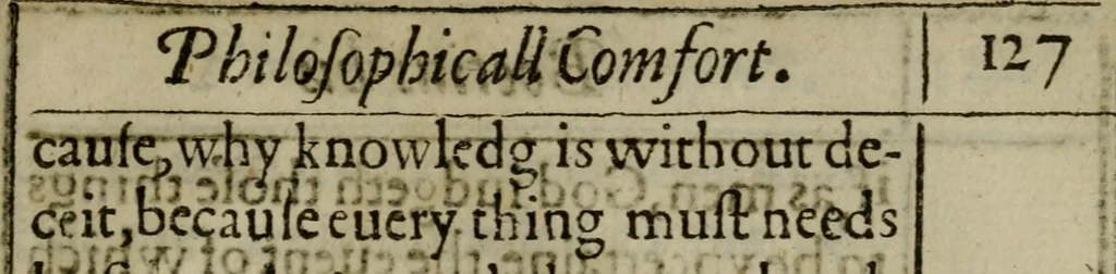 An illustration from Five bookes, of philosophicall comfort, fvll of Christian consolation, written a 1000 yeeres since, 1609, leaf 270