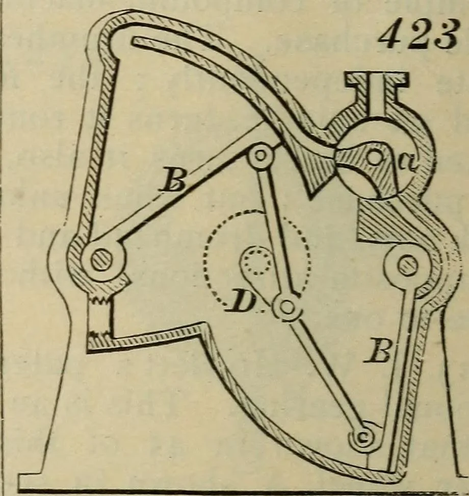 An illustration from Five hundred and seven mechanical movements, 1903, leaf 107