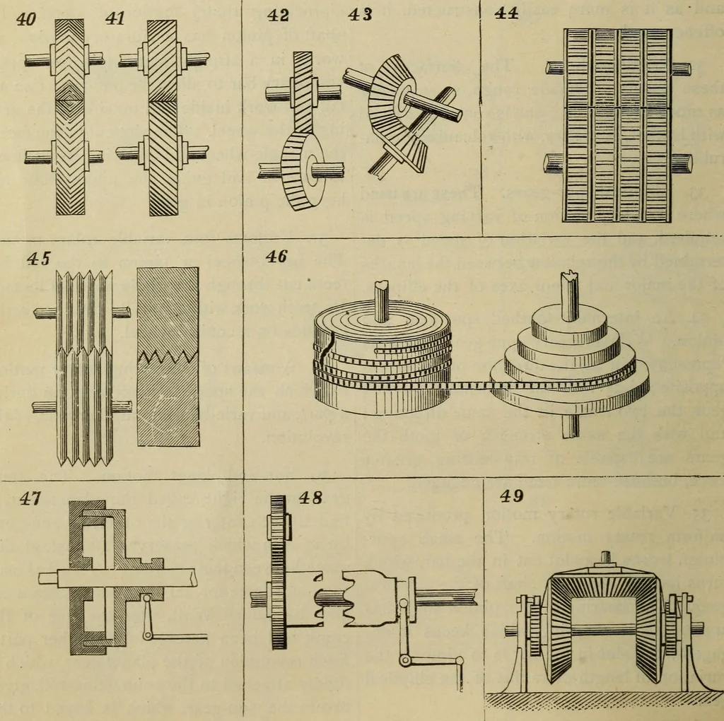 An illustration from Five hundred and seven mechanical movements, 1903, leaf 21