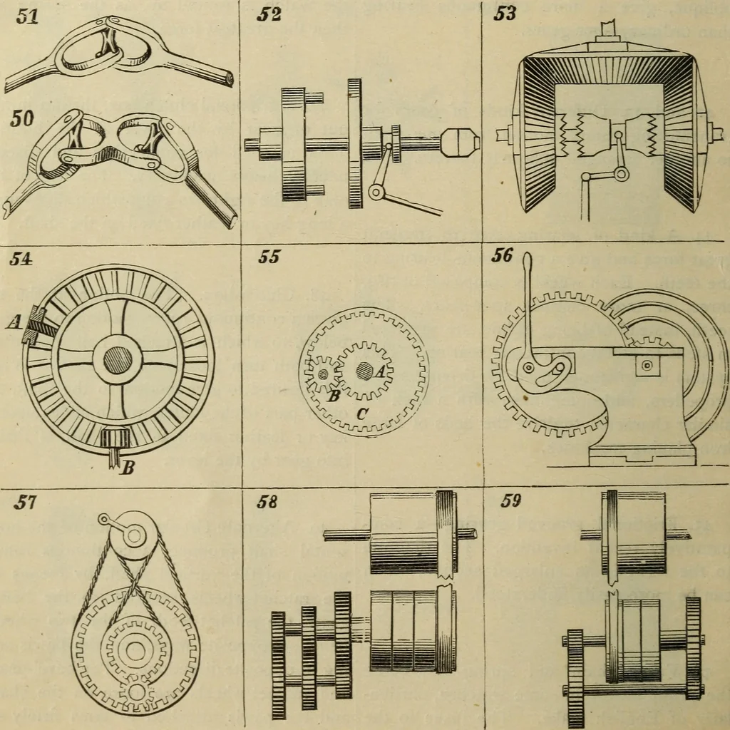An illustration from Five hundred and seven mechanical movements, 1903, leaf 23