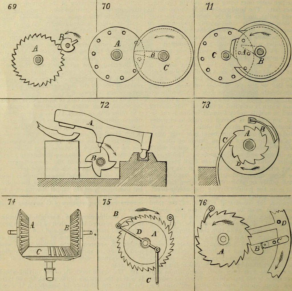 An illustration from Five hundred and seven mechanical movements, 1903, leaf 27