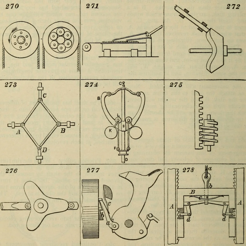 An illustration from Five hundred and seven mechanical movements, 1903, leaf 73