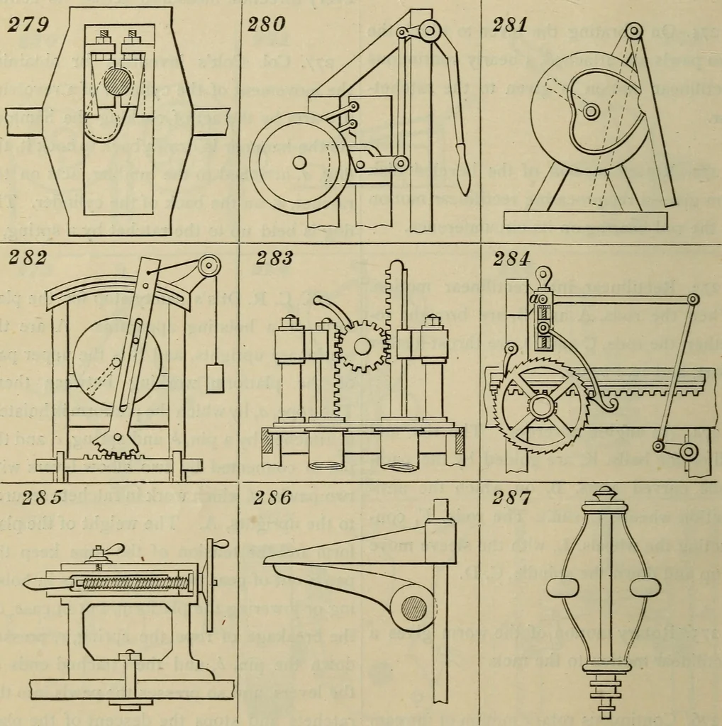 An illustration from Five hundred and seven mechanical movements, 1903, leaf 75
