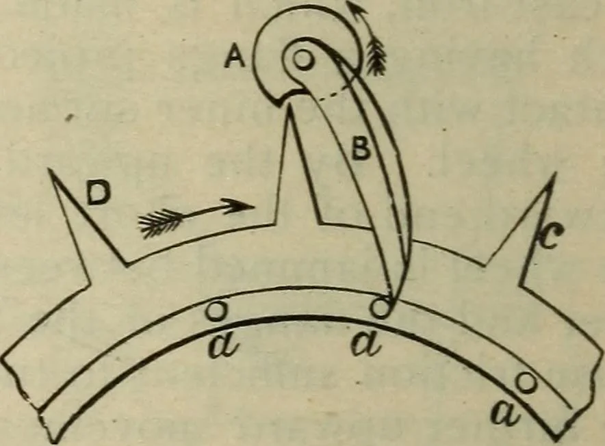 An illustration from Five hundred and seven mechanical movements, 1903, leaf 77