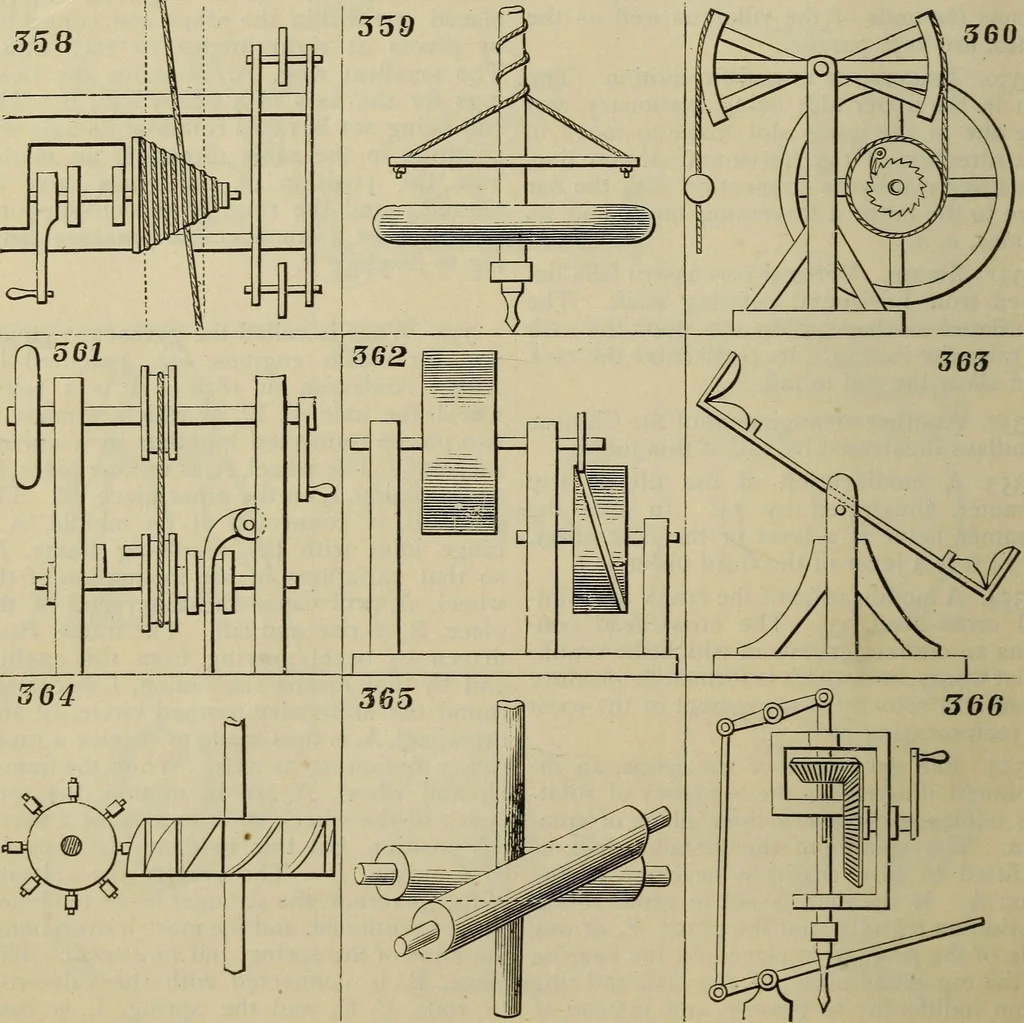 An illustration from Five hundred and seven mechanical movements, 1903, leaf 93