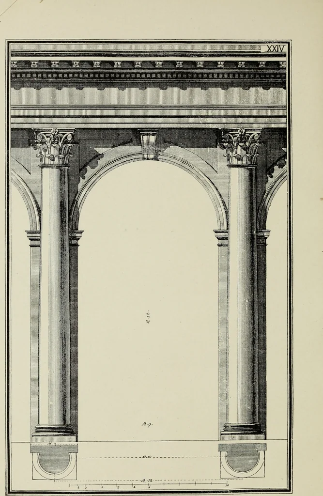 An illustration from The five orders of architecture, 1889, leaf 103