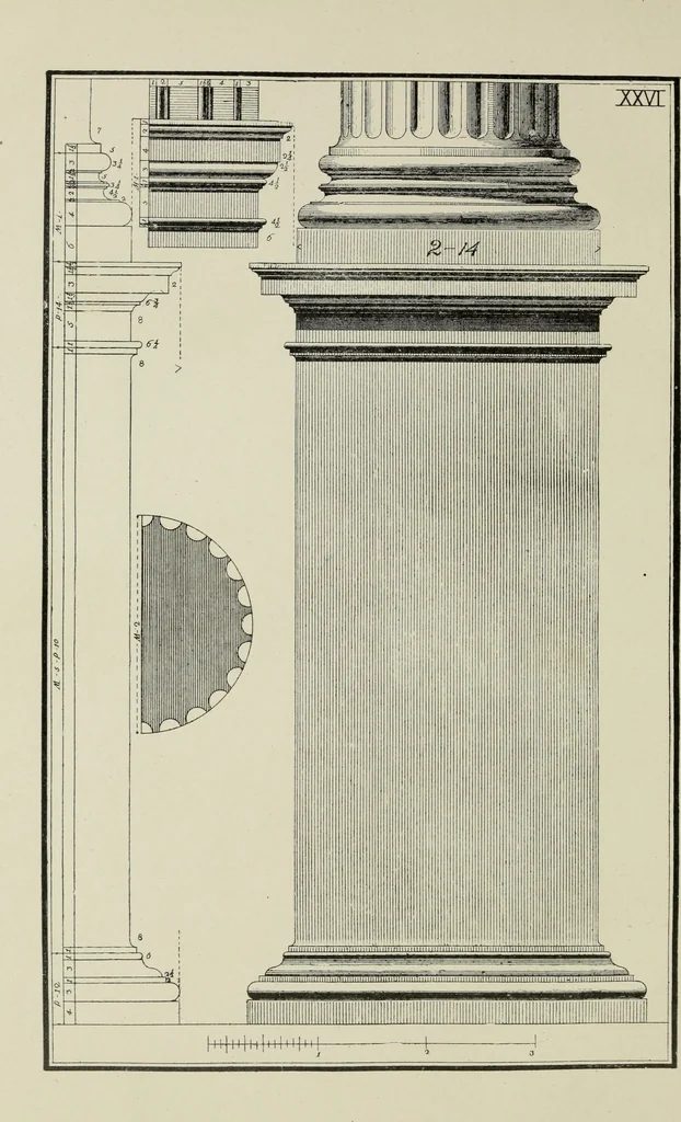An illustration from The five orders of architecture, 1889, leaf 111