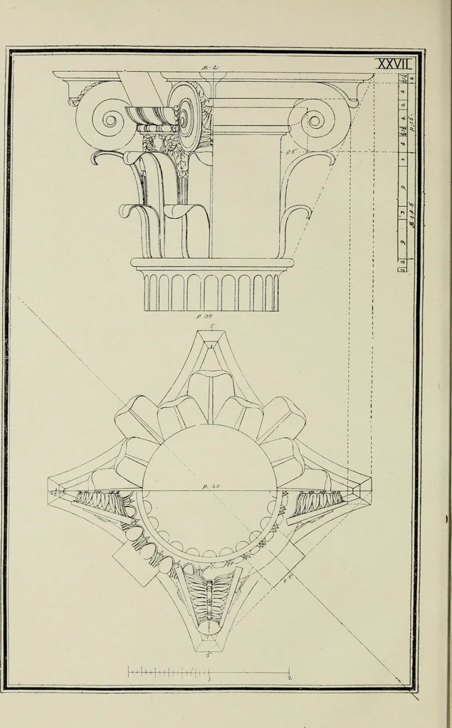 An illustration from The five orders of architecture, 1889, leaf 115