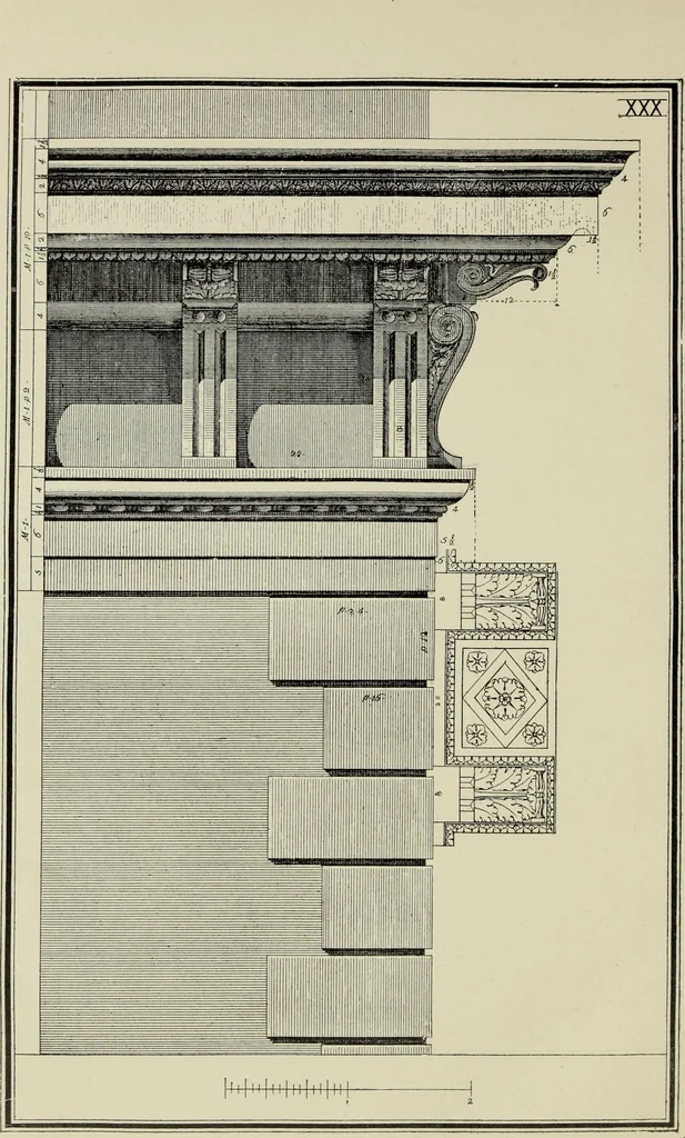 An illustration from The five orders of architecture, 1889, leaf 125