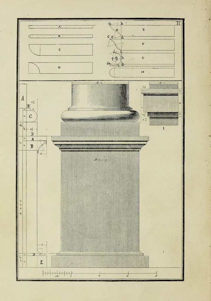 An illustration from The five orders of architecture, 1889, leaf 15