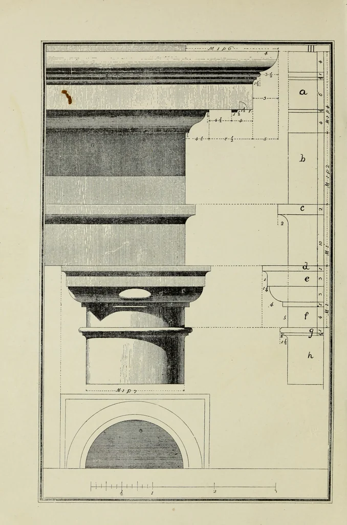 An illustration from The five orders of architecture, 1889, leaf 19