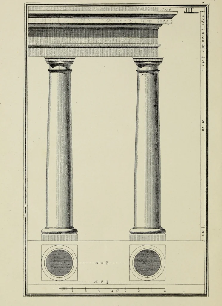 An illustration from The five orders of architecture, 1889, leaf 23