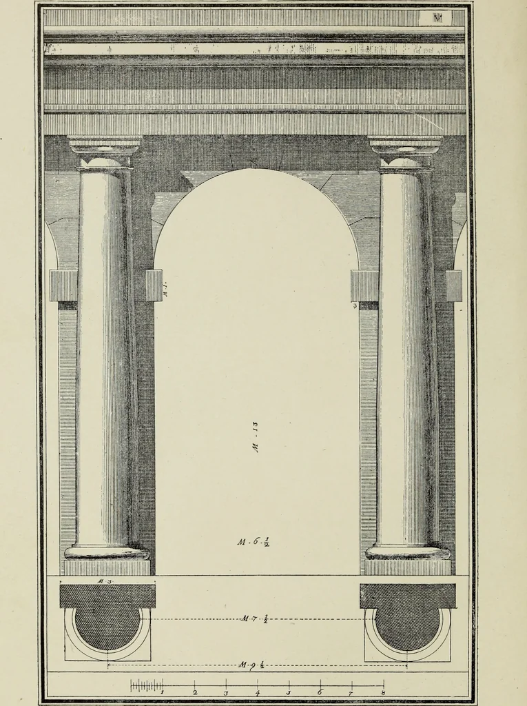 An illustration from The five orders of architecture, 1889, leaf 27
