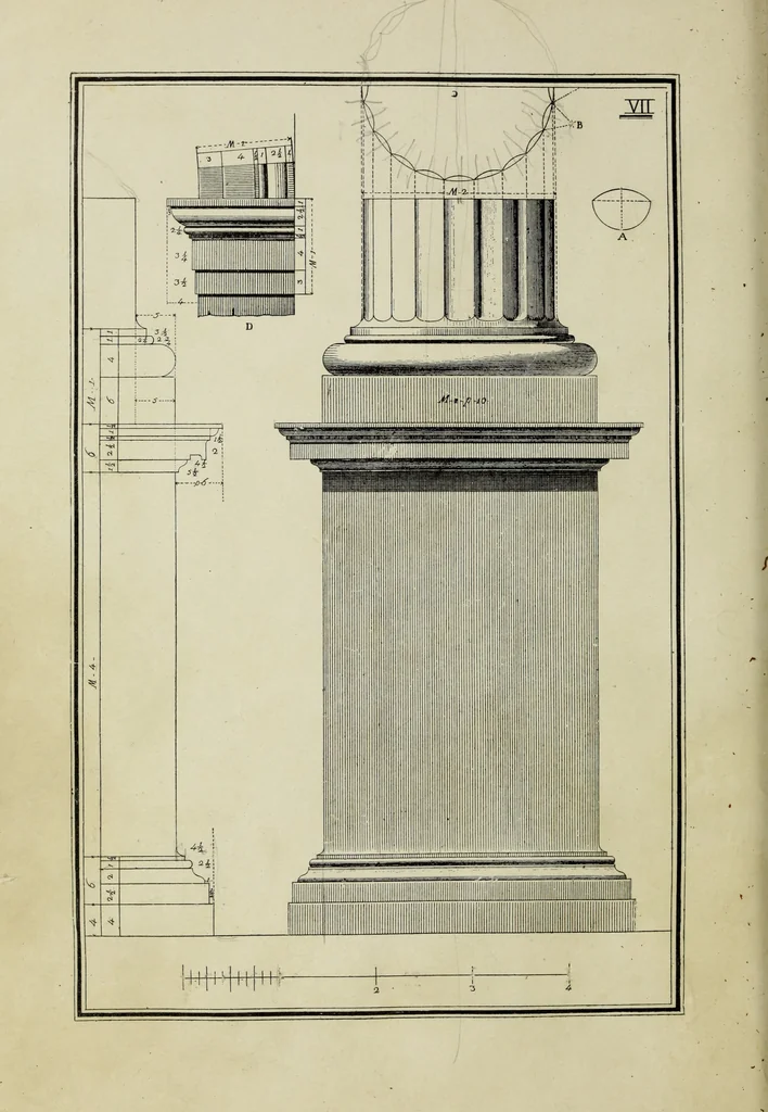An illustration from The five orders of architecture, 1889, leaf 35