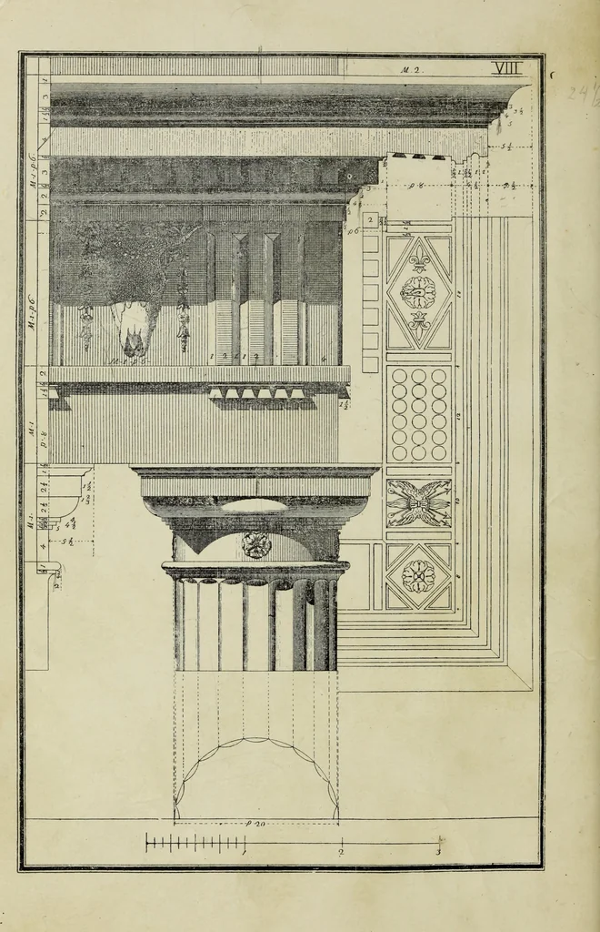 An illustration from The five orders of architecture, 1889, leaf 39