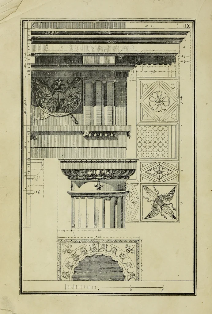 An illustration from The five orders of architecture, 1889, leaf 43