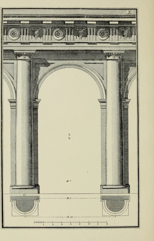 An illustration from The five orders of architecture, 1889, leaf 51