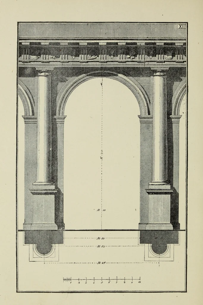 An illustration from The five orders of architecture, 1889, leaf 55