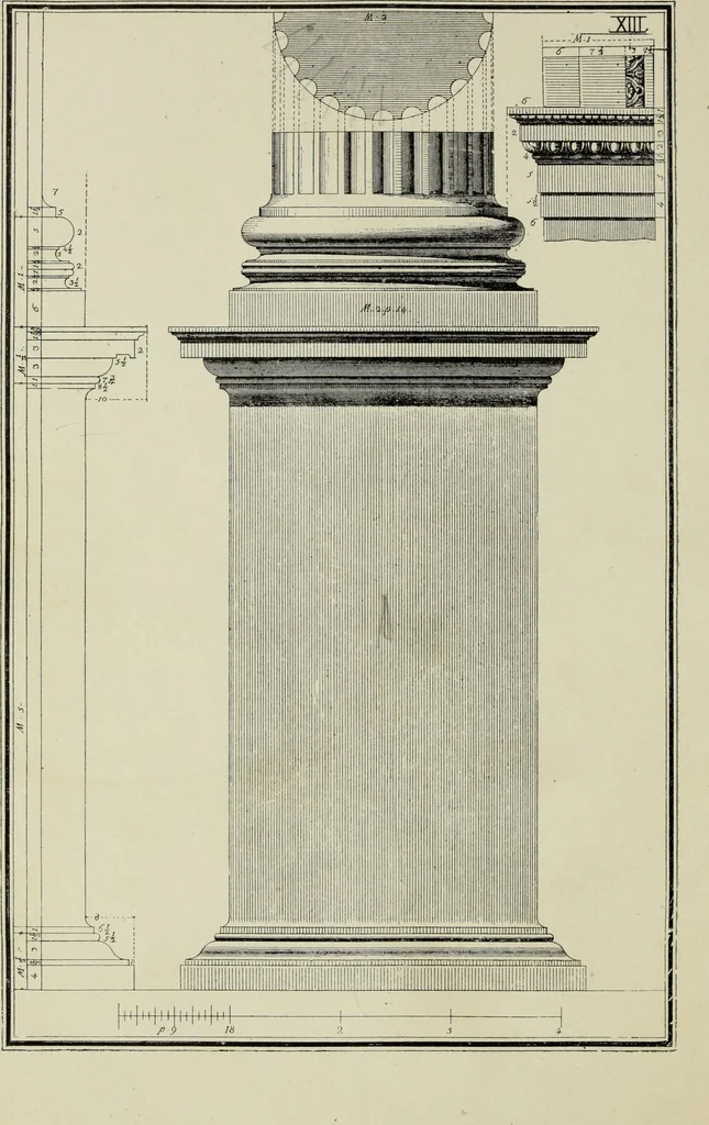 An illustration from The five orders of architecture, 1889, leaf 59