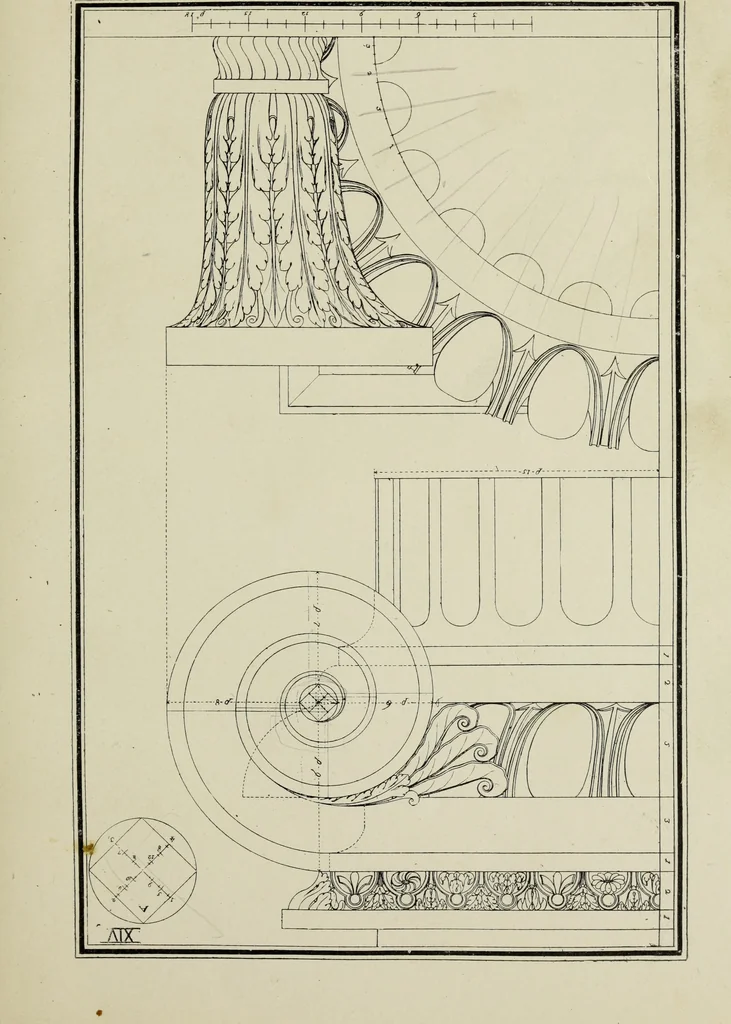 An illustration from The five orders of architecture, 1889, leaf 63