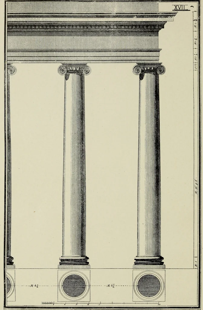An illustration from The five orders of architecture, 1889, leaf 75